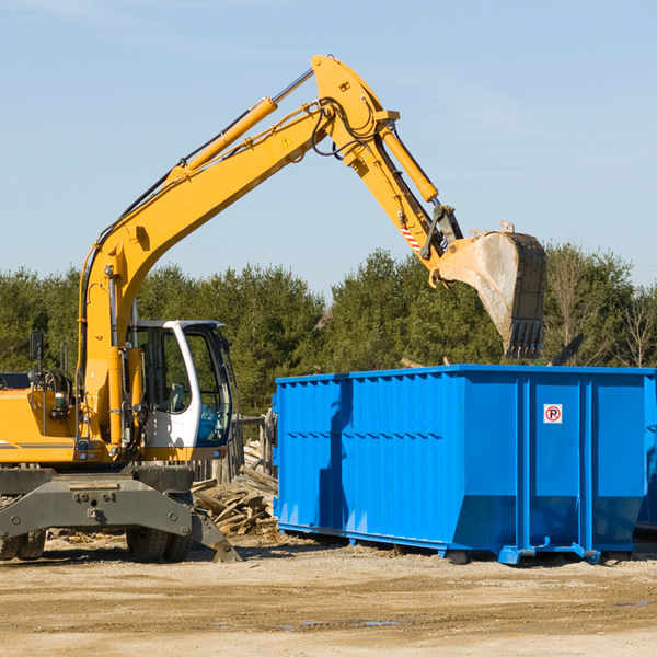 can i choose the location where the residential dumpster will be placed in Fredenberg